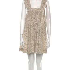 Doen Floral Cream Mini Dress